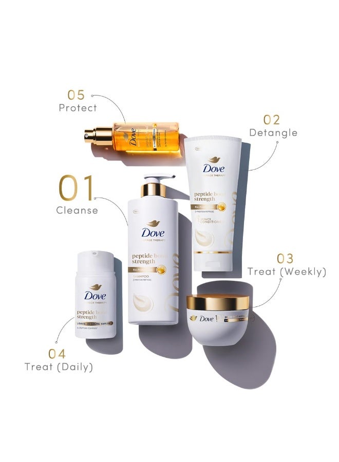 Dove Peptide Bond Strength Shampoo for Dry & Damaged Hair - 650 ml | Enriched with PROTEIN PEPTIDES | Reconstructs broken Bonds for 20X Stronger Hair - Image 4